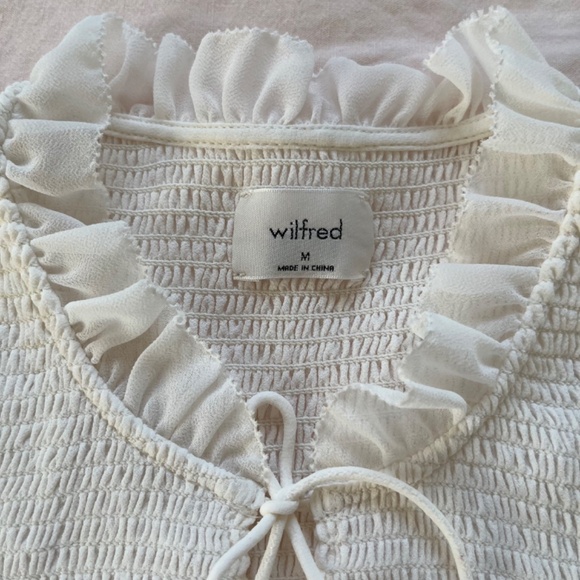 Aritzia Wilfred⎜CASTELLO BLOUSE⎜LIGHT BIRCH - Picture 13 of 16